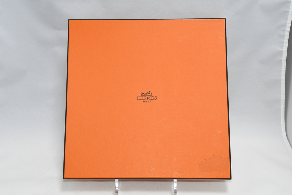 Hermes Mosaique au 24 Square Plate 23 x 23 cm Platinum Silver 092 porcelain No. 5