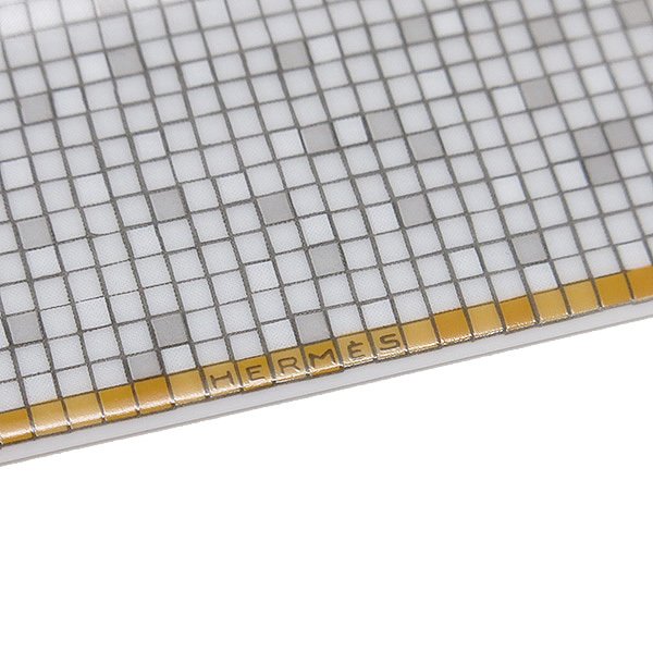 Hermes Mosaique au 24 Square Plate 23 x 23 cm Gold porcelain tableware No. 5