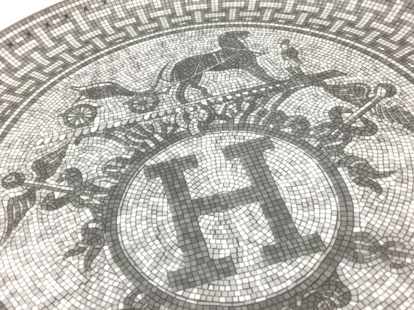 Hermes Mosaique au 24 Tart Plate 32 cm Platinum silver porcelain dinner