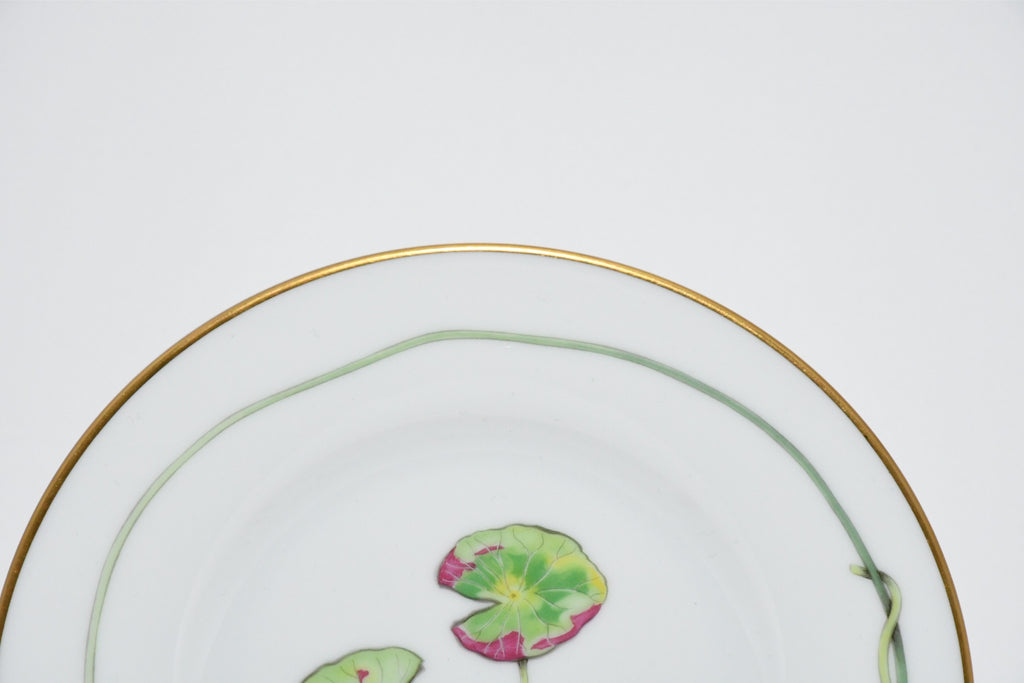 Hermes Nile Bread Plate 16 cm porcelain green Nil lotus