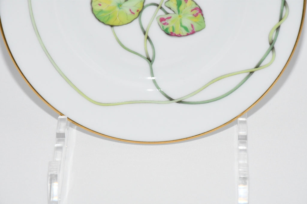 Hermes Nile Bread Plate 16 cm porcelain green Nil lotus