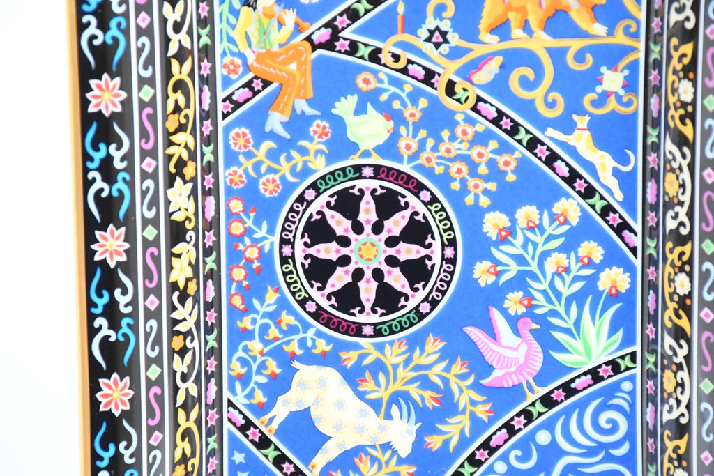 Hermes Peuple du Vent Change tray porcelain Ashtray Mandala Menagerie plate Vide Poche