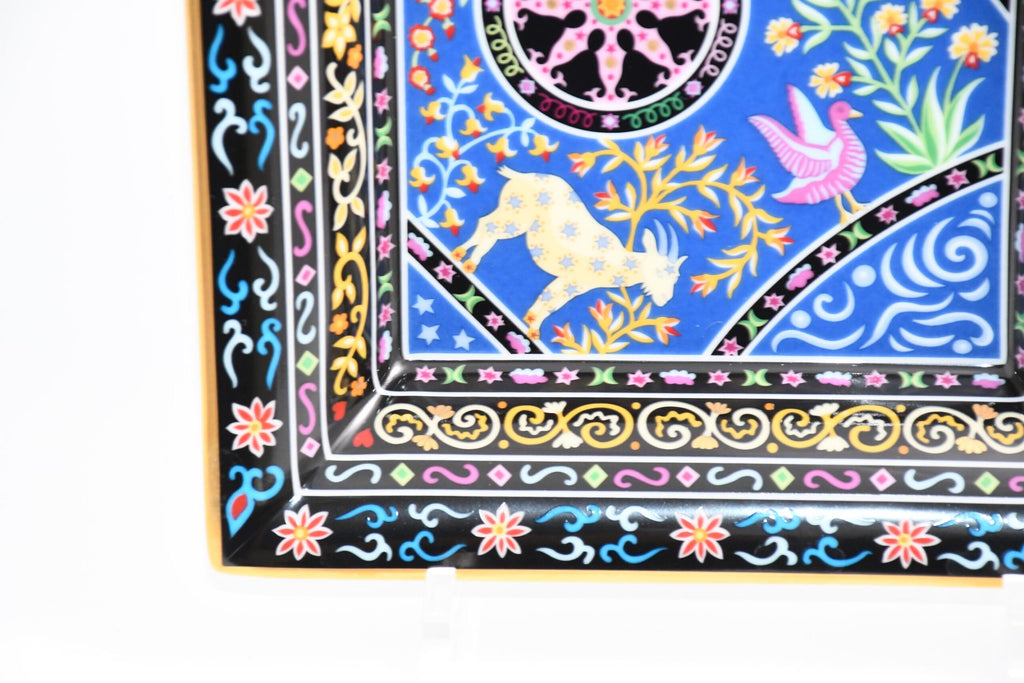 Hermes Peuple du Vent Change tray porcelain Ashtray Mandala Menagerie plate Vide Poche