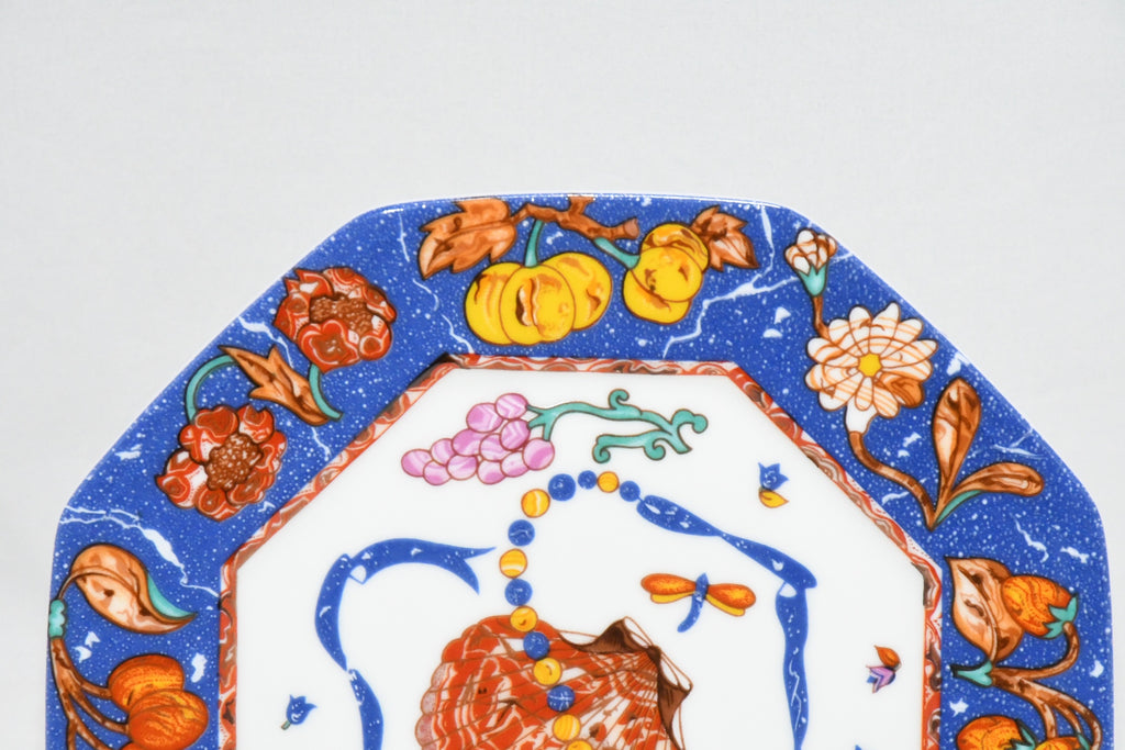 Hermes Pierres d'Orient et d'Occident Cake Plate 16 cm porcelain shellfish 6.3"