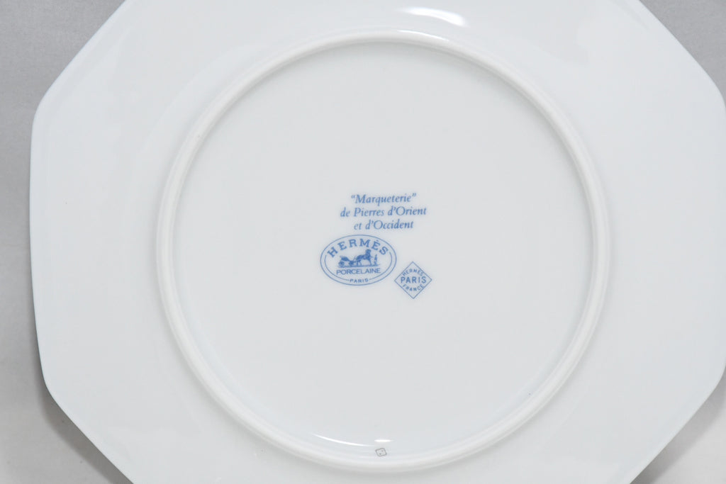 Hermes Pierres d'Orient et d'Occident Cake Plate 16 cm porcelain shellfish 6.3"