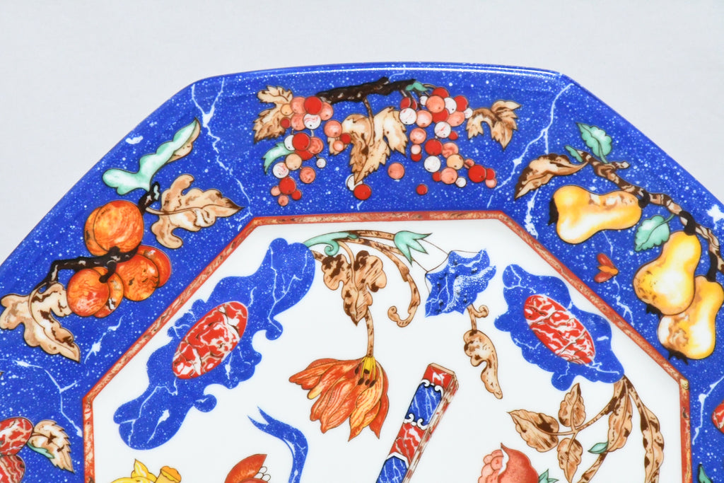 Hermes Pierres d'Orient et d'Occident Dinner Plate 26.5 cm porcelain blue 10.5"