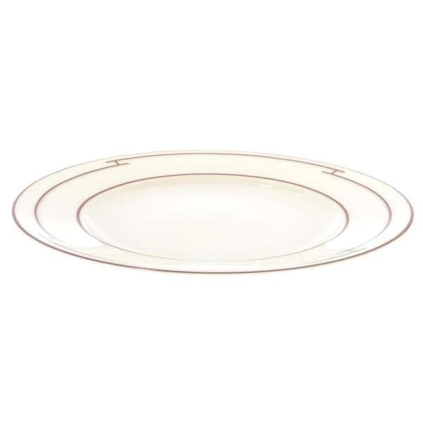 Hermes Rhythm Dessert Plate 22 cm red porcelain dinner 8.75"