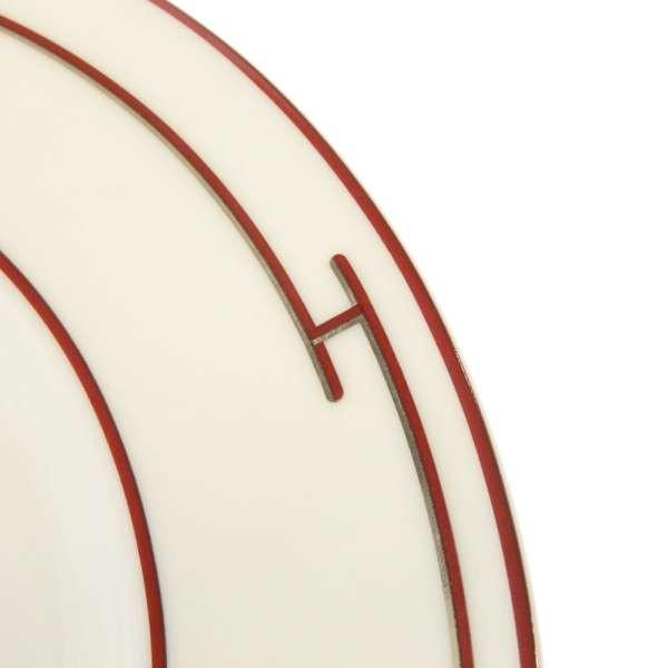 Hermes Rhythm Dessert Plate 22 cm red porcelain dinner 8.75"