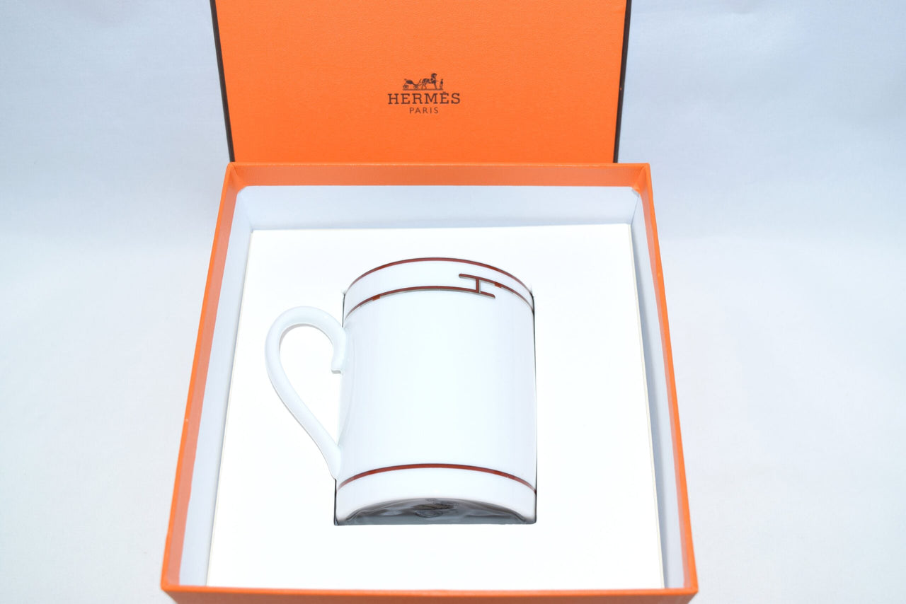 Hermes Rhythm Mug Cup Red Porcelain dinnerware tableware