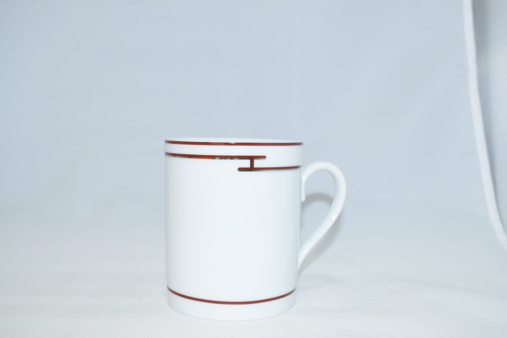 Hermes Rhythm Mug Cup Red Porcelain dinnerware tableware