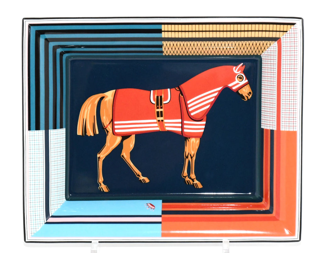 Hermes Rocabar a Cheval Change tray porcelain Ashtray horse plate tableware