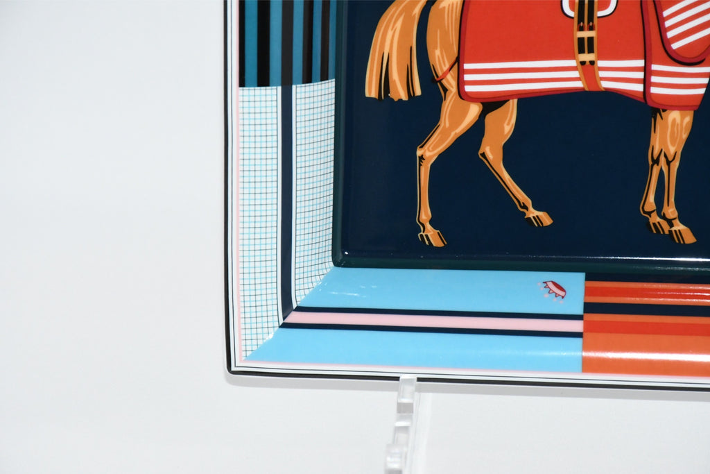 Hermes Rocabar a Cheval Change tray porcelain Ashtray horse plate tableware