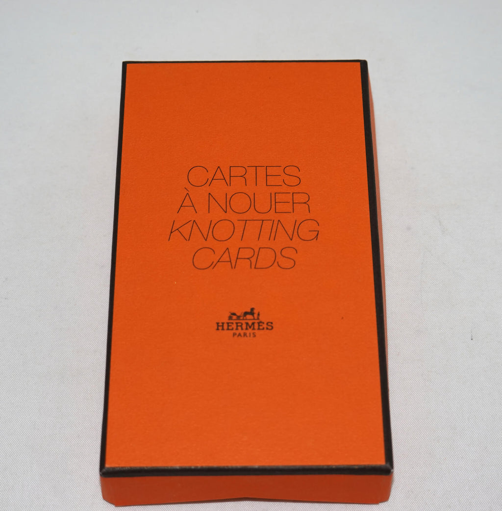 Hermes Scarf Accessory Knotting Cards No. 0 Tying How To Sealed