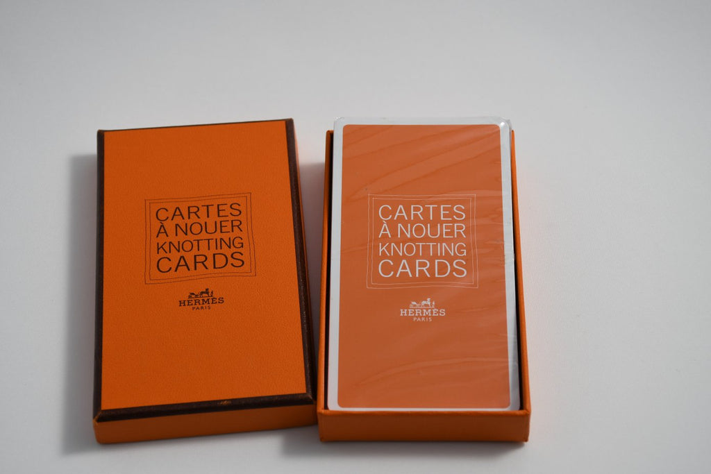Hermes Scarf Accessory Knotting Cards No. 2 Tying How To Sealed M150
