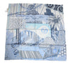 Hermes Scarf Acte III Scene I La Clairiere 90 cm silk light blue Carre sun 509
