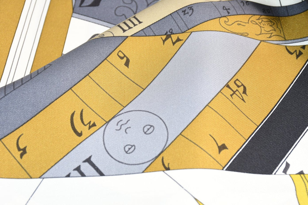 Hermes Scarf Astrologie Nouvelle 90 cm silk yellow Carre astrology Sun 35"