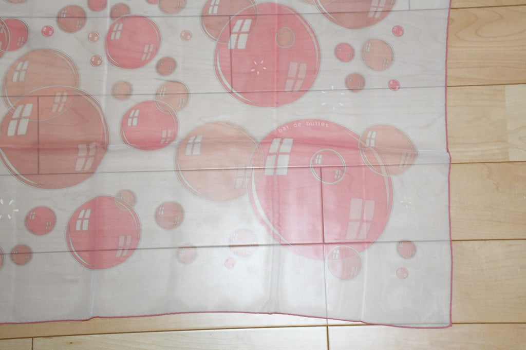 Hermes Scarf Bal De Bulles 90 cm Chiffon Silk mousseline soap bubble muslin