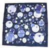 Hermes Scarf Bal De Bulles 90 cm silk navy blue Carre soap bubble ball A279
