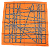 Hermes Scarf Bolduc by Jean Louis Dumas Silk 90 cm ribbon orange Carre 35" New w/ Tag