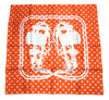 Hermes Scarf Cavalcadour Brides de Gala a Pois 90 cm silk orange pink Carre 35"