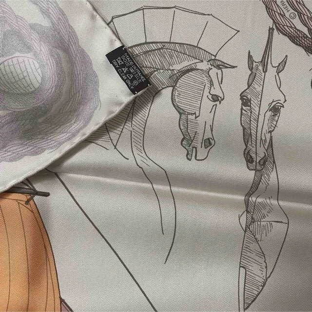 Hermes Scarf Cheval de Mer 90 cm silk Carre sea horse 35"