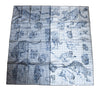 Hermes Scarf Dans l'atelier de Robert Dallet 90 cm silk marine blue jaguar tiger