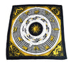 Hermes Scarf Dies et hore Silk 90 cm Sun Black Carre 35" M14