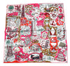 Hermes Scarf Exposition Universelle 90 cm silk pink Carre world exposition 35"