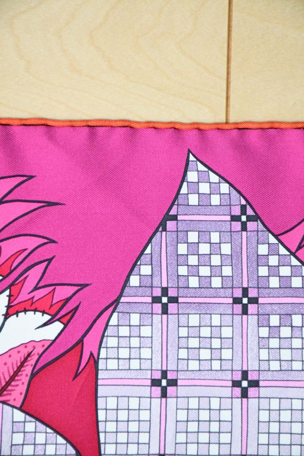 Hermes Scarf Fleurs d'Indiennes 90 cm silk pink Carre Indian flower 35"