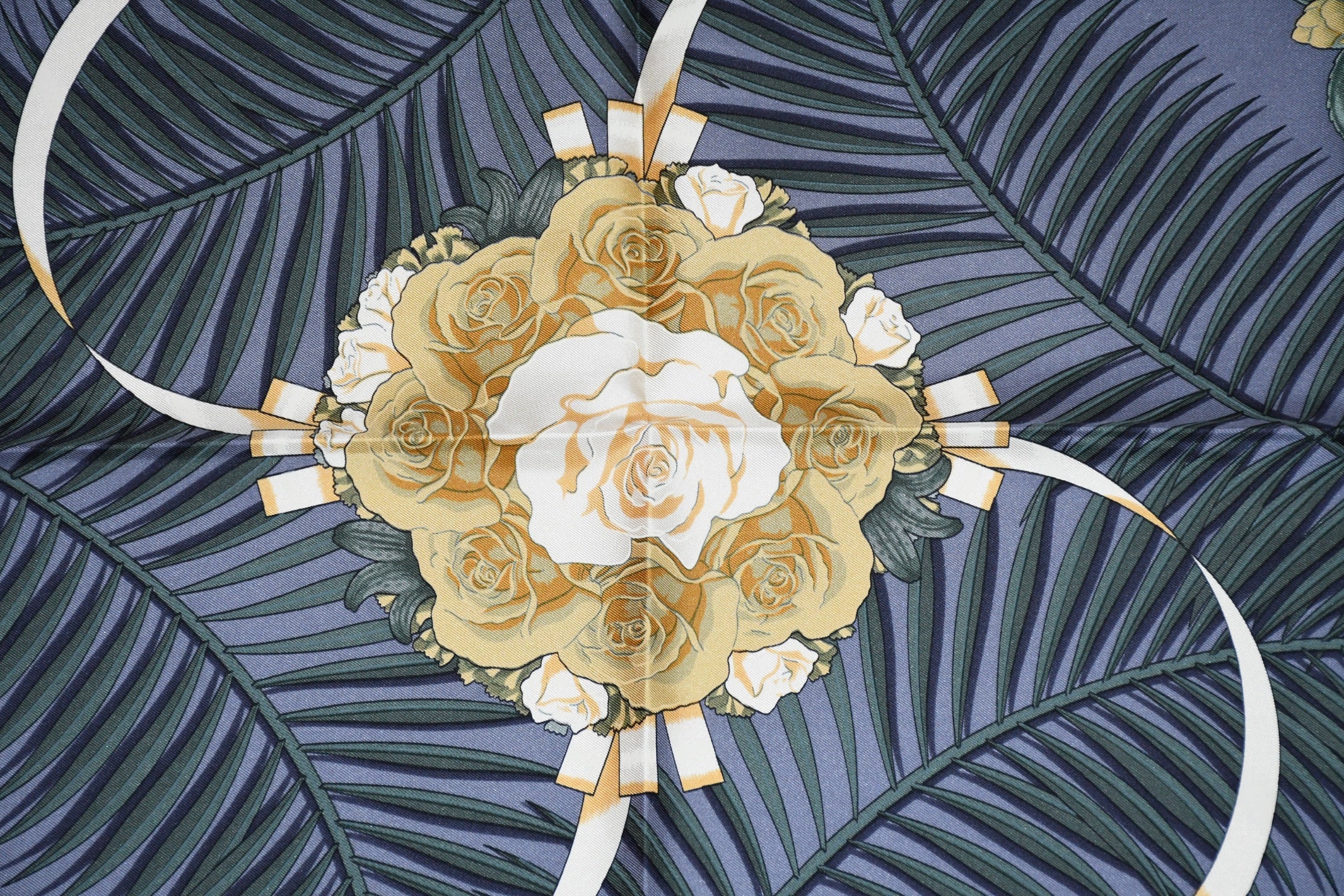Hermes Scarf Fleurs de L'Opera by Julia Abadie 90 cm silk Carre