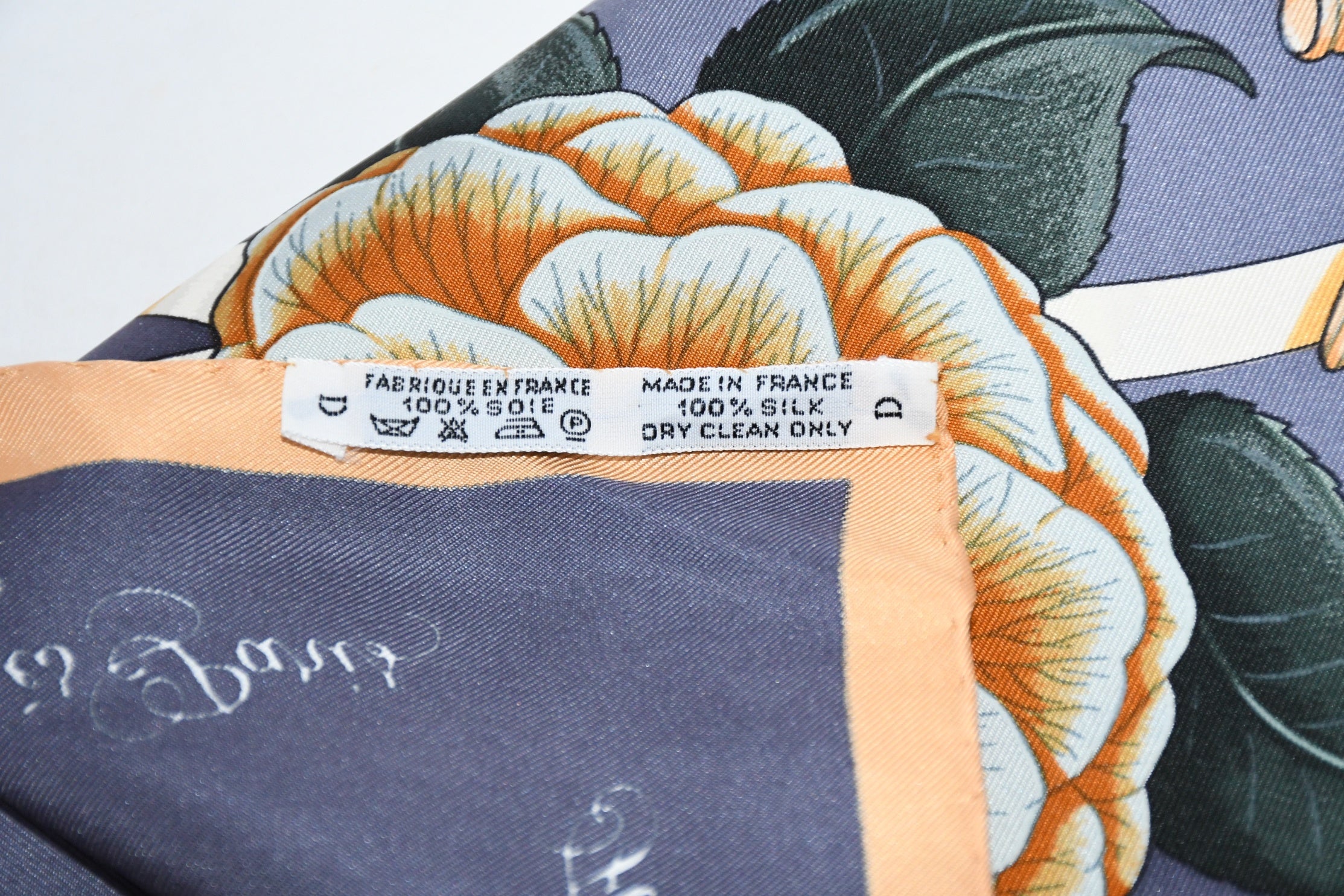 Hermes Scarf Fleurs de L'Opera by Julia Abadie 90 cm silk Carre