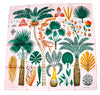 Hermes Scarf Index Palmarum 90 cm silk pink Carre palm tree 35"