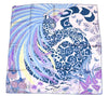 Hermes Scarf Jaguar Quetzal 90 cm Christine Henry silk purple animal Carre 064