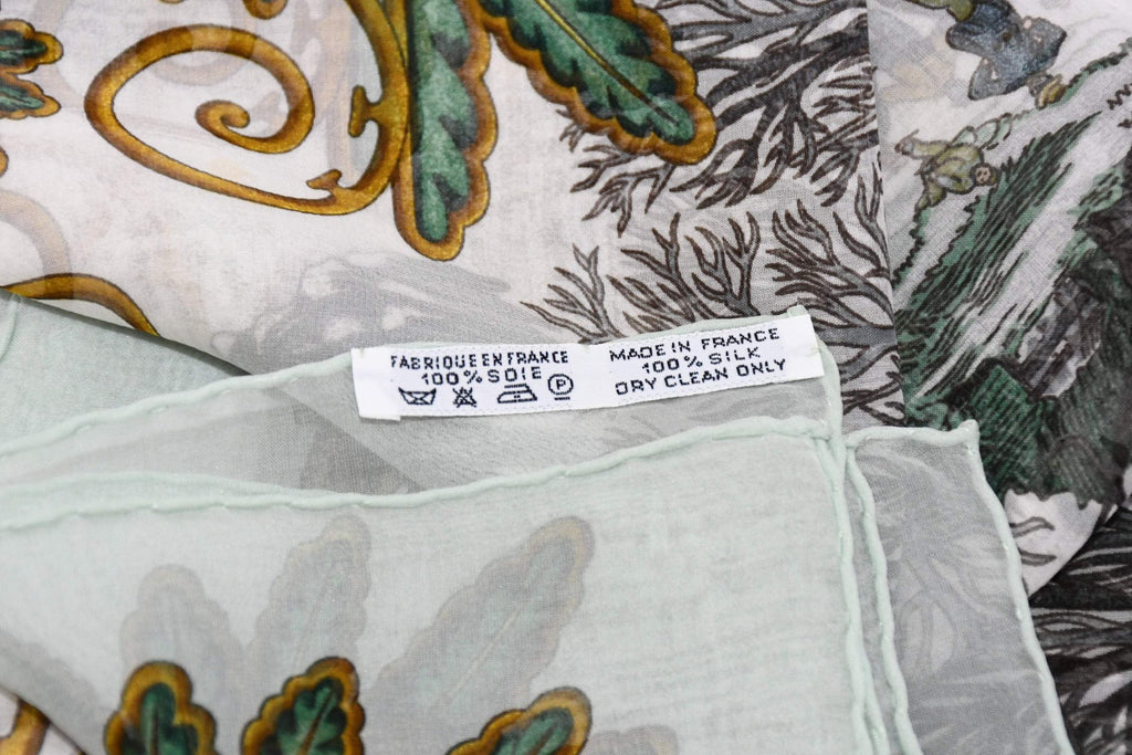 Hermes Scarf Joies d' Hiver 90 cm Chiffon Silk mousseline winter muslin 35"