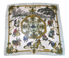 Hermes Scarf Joies d' Hiver 90 cm Chiffon Silk mousseline winter muslin 35"