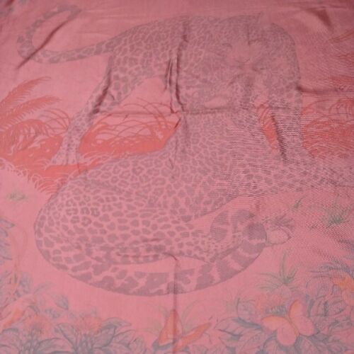 Hermes Scarf Jungle Love by Robert Dallet 90 cm Silk pink DIP DYE Carre animal
