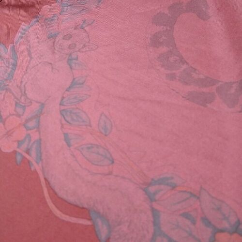 Hermes Scarf Jungle Love by Robert Dallet 90 cm Silk pink DIP DYE Carre animal