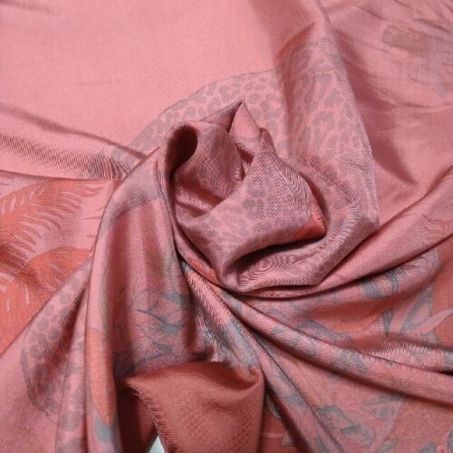Hermes Scarf Jungle Love by Robert Dallet 90 cm Silk pink DIP DYE Carre animal