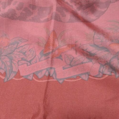 Hermes Scarf Jungle Love by Robert Dallet 90 cm Silk pink DIP DYE Carre animal