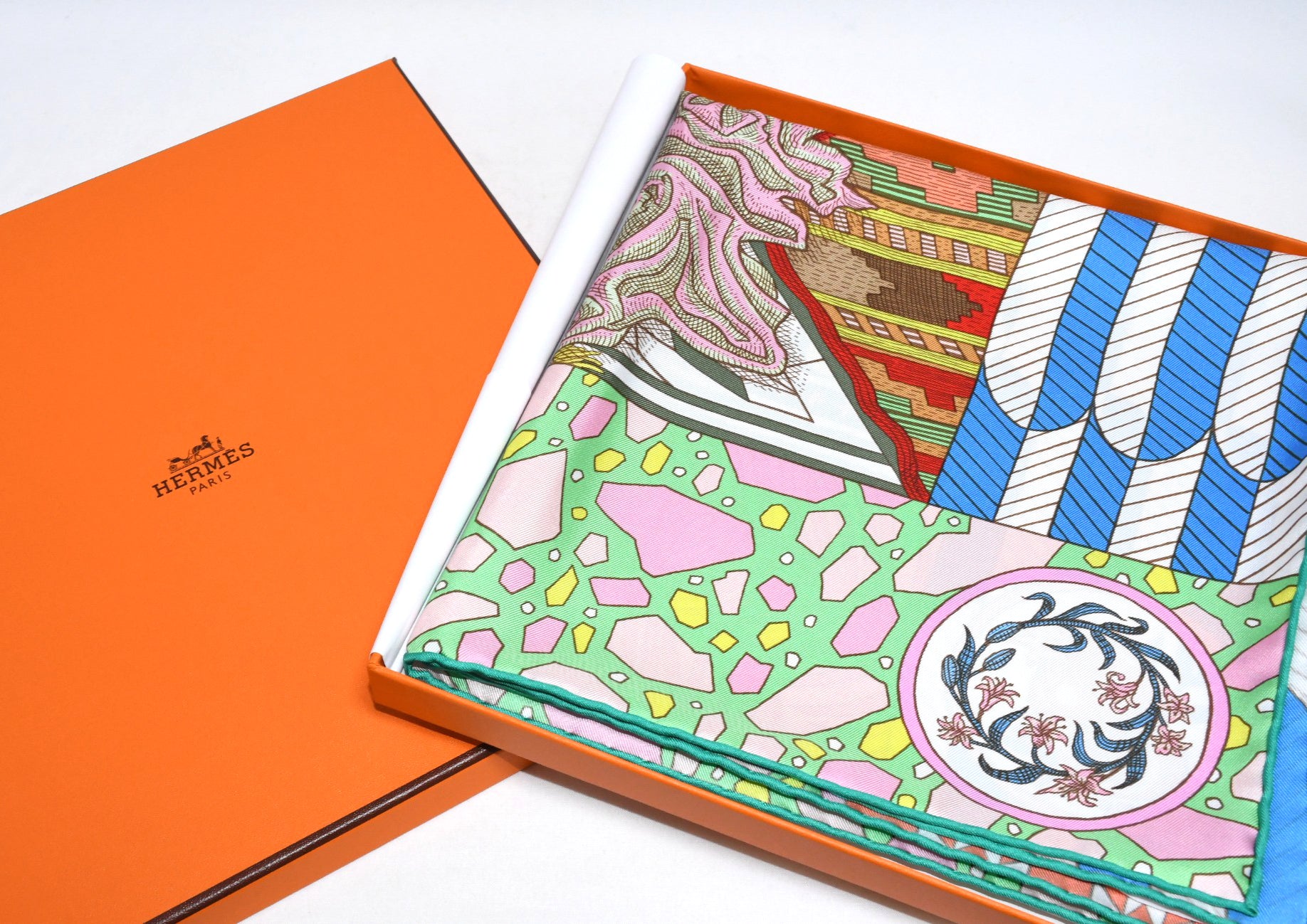 Hermes Scarf La Danse des Amazones by Edouard Baribeaud 90 cm silk