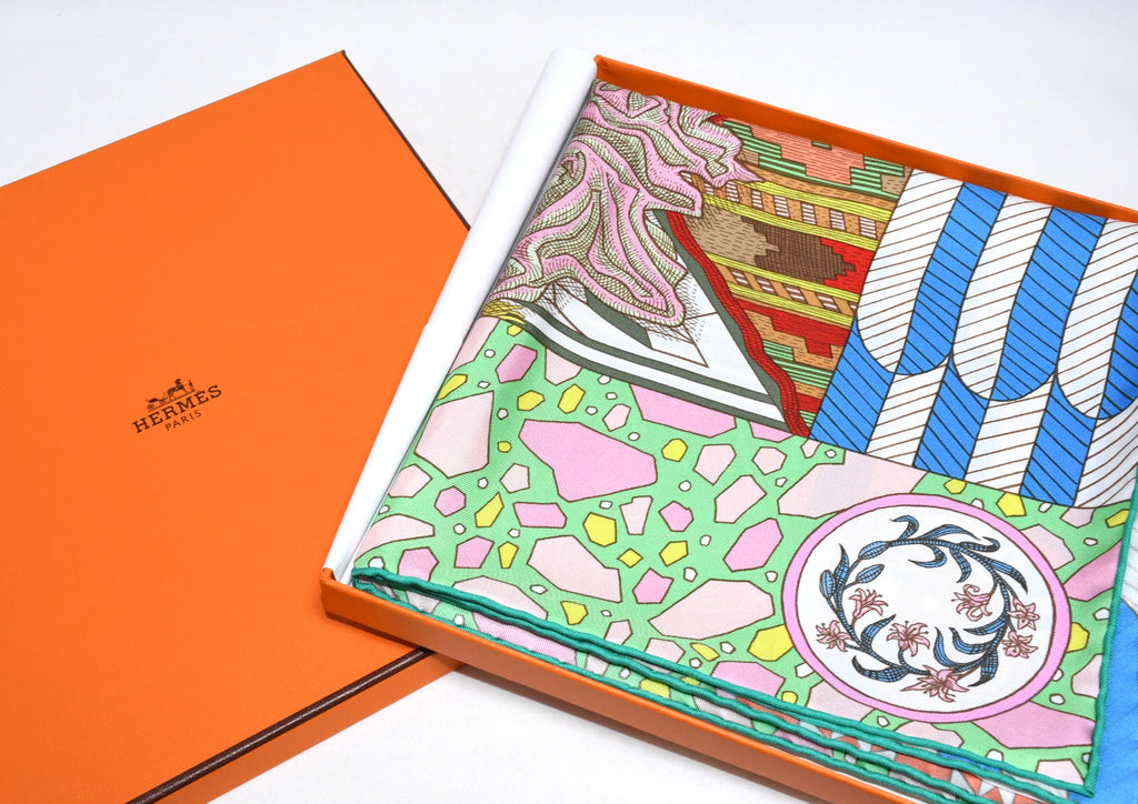 Hermes Scarf La Danse des Amazones by Edouard Baribeaud 90 cm silk Carre amazon 35"