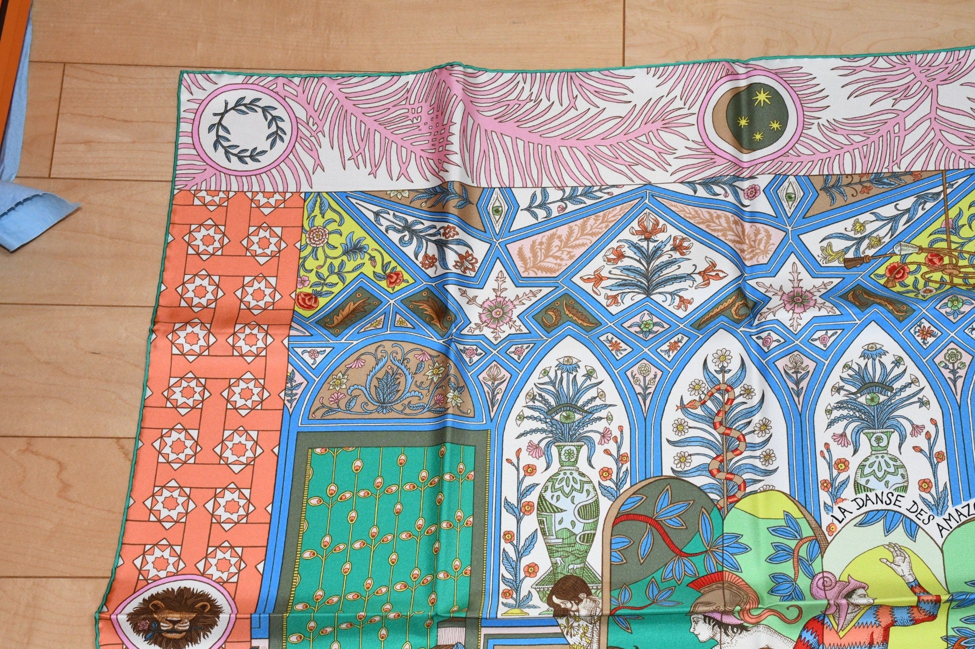 Hermes Scarf La Danse des Amazones by Edouard Baribeaud 90 cm silk