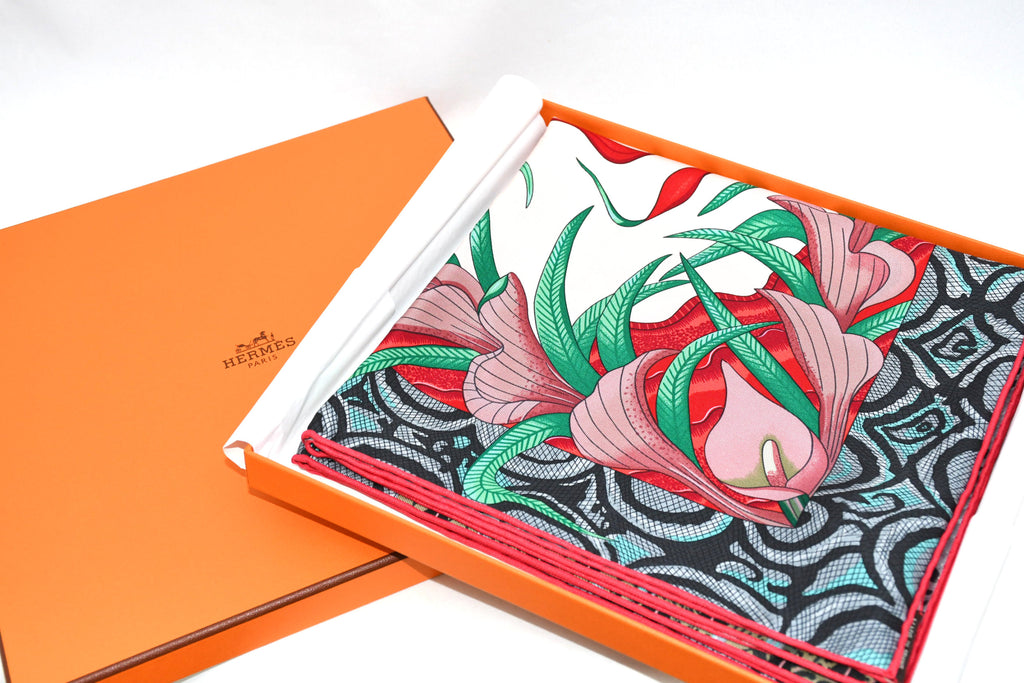 Hermes Scarf La Marche du Zambeze Silk 90 cm Elephant animal Carre 35" R724
