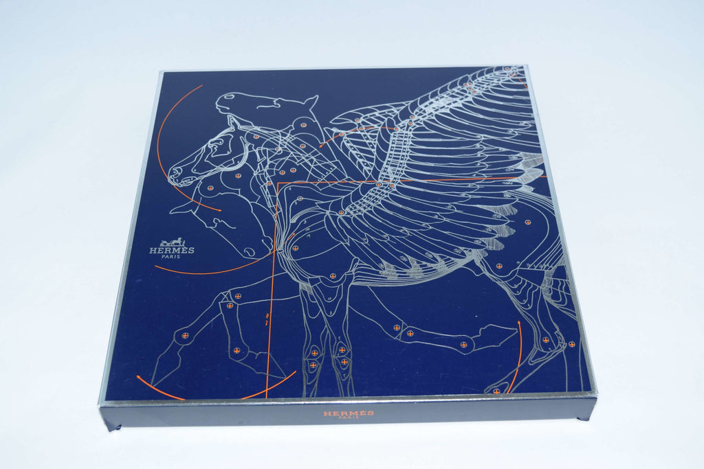 Hermes Scarf Le Pegase d'Hermes by Christian Renonciat Silk 90 cm Yellow Pegasus Carre