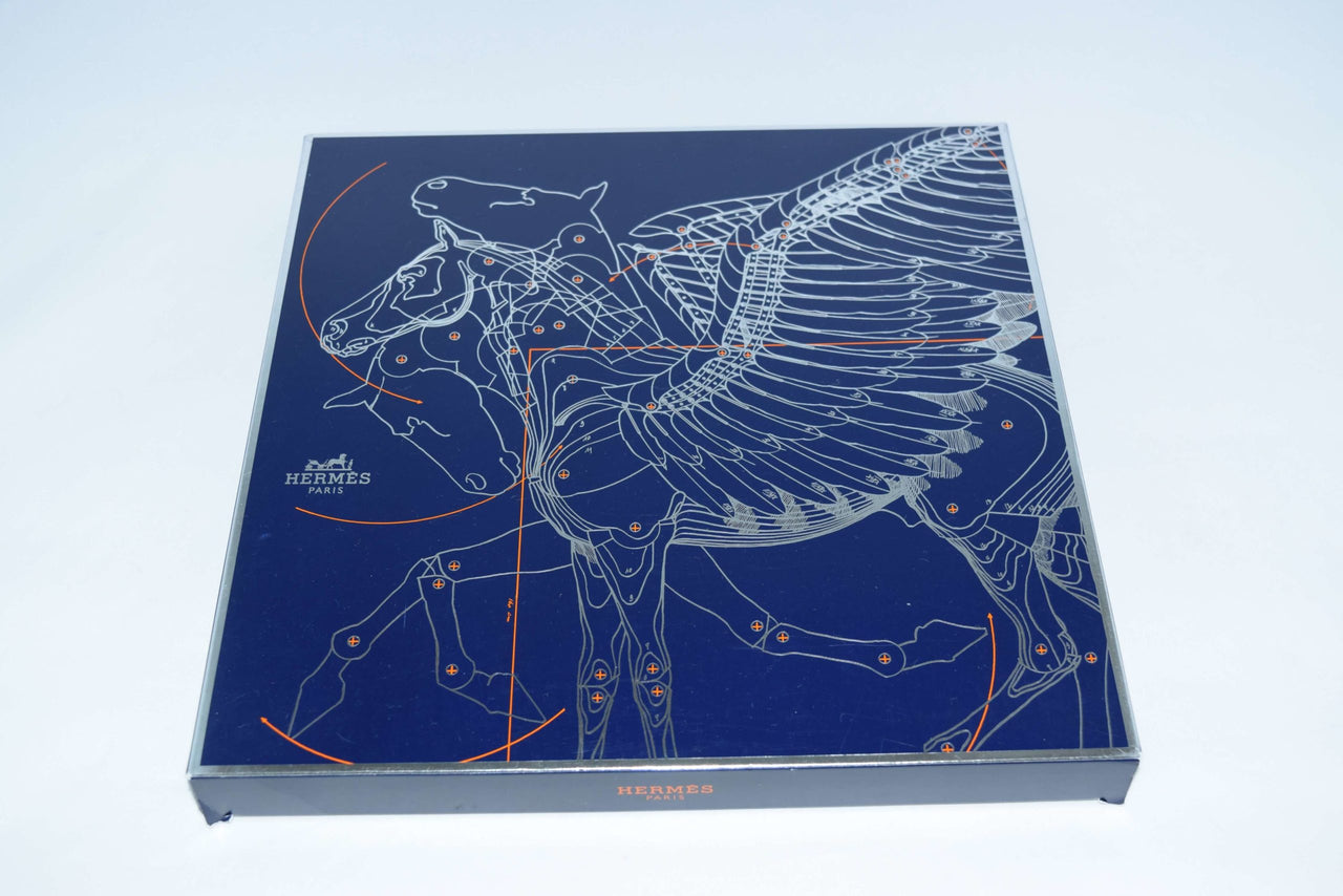 Hermes Scarf Le Pegase d'Hermes by Christian Renonciat Silk 90 cm Yellow Pegasus Carre