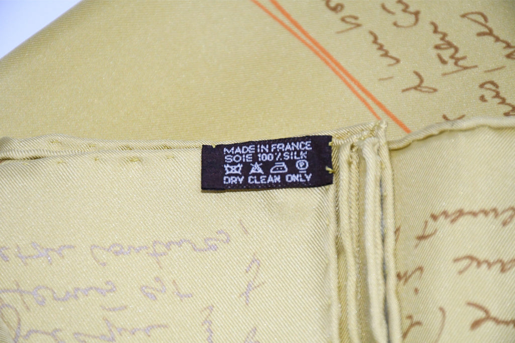 Hermes Scarf Le Pegase d'Hermes 90 cm silk yellow brown Pegasus Carre 35"