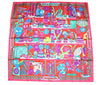 Hermes Scarf Les Trophees Red Silk 90 cm Carre 35” inch Shawl Stole