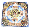 Hermes Scarf Les mythologies des hommes rouges 90 cm silk blue beige Carre legend 35"