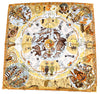 Hermes Scarf Les mythologies des hommes rouges 90 cm silk brown Carre legend 35"