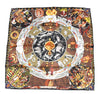 Hermes Scarf Les mythologies des hommes rouges 90 cm silk brown black Carre legend